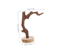 GETAJGHSD Natural Wood Parrot Perch Stand with Stable Base Portable Tabletop Bird Training Stand for Parakeets Cockatiels and Birds for Foot Exercise and Play