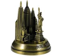 GETAJGHSD New York Architectural Models Vintage Craftsmanship Alloy Sculpture Handmade Convenient to Carry Stately and Elegant Atmosphere Garden Decoration