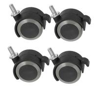 GETAJGHSD Office Chair Wheels Replacement 1.5-inch Swivel Caster Wheels 4pcs Set M8 x 15mm Threaded Heavy-duty Desk Chair Casters for Furniture with 60kg Load Capacity Home Office Accessories