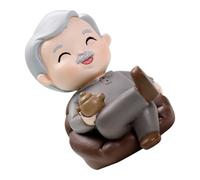 GETAJGHSD Old Man Sofa Resin Figurine for Anniversary Cake Decoration Home Baking Ornament Elderly Couple