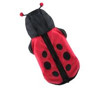 GETAJGHSD Pet Ladybird Costume Dog Cotton Jacket Halloween Pet Clothes Funny Puppy Outfit L Size