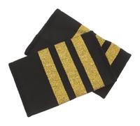 GETAJGHSD Pilot Epaulets Gold Traditional Shoulder Epaulettes for Professional Aviation Uniforms Suitable for Junior Officers and Captains