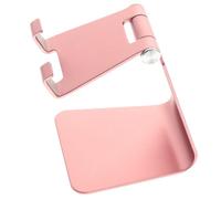 GETAJGHSD Pink Iron Metal Desktop Mobile Phone Holder Stand for Tablet and Cell Phone, Free Your Hands with Stable Support, for Coffee Table Or Study Room