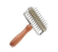 GETAJGHSD Pizza Hole Punch Tool Pizza Dough Roller Stainless Steel and Wood Handle Easy to Use Keeps Dough from Getting Bubbles Baking Tool