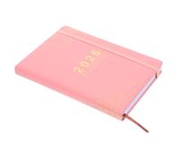 GETAJGHSD Planner Hardcover Notebook with Hourly Schedule Days Daily Planner for Work School Business English Layout Portable Journal for Goal Setting and Management
