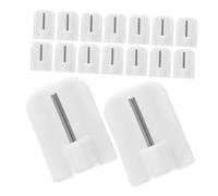 GETAJGHSD Plastic Curtain Hooks White C-shaped Window Blinds Accessories 30pcs No-drill Fixing Hooks for Home Bathroom Shower Curtains