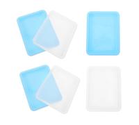 GETAJGHSD Plastic Laboratory Trays 6Pcs Leakproof Utility Trays for Classroom Science Experiments and Medical Sample Handling