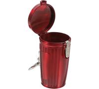 GETAJGHSD Portable Ashtray with Lid Keyring Pocket Ash Tray Container Miniature Trash can Shape Sealed Travel Ashtray for Outdoor Car Indoor Use Quick Extinguishing 1 Pc