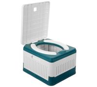 GETAJGHSD Portable Folding Toilet Stool Pp Pvc for Travel and Car | Foldable Design, Easy Transport, Plastic Garbage Bag Included, Simple Setup for Camping Trips and Road Use