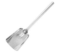 GETAJGHSD Practical Fireplace Shovel Thickened Iron Scoop with Extended Handle for Coal Briquette and Garbage Removal