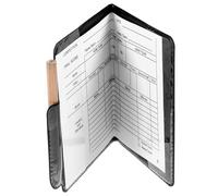 GETAJGHSD Professional Referee Cards Portable Wallet with Pen Multi-Function Soccer Cards and Blank Leather Covers for Football Match Officials