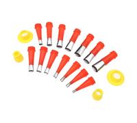 GETAJGHSD Professional Stainless Steel Caulking Nozzle Reusable Sealant Applicator Caps with Anti-Clog Design for Precise Sealing and Trimming Caulking Tool Kit for Kitchen and Bathroom Use