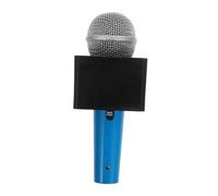 GETAJGHSD Realistic Fake Microphone Prop with Square Flag for Role Play Karaoke Party Accessories Lightweight Portable Pretend Play for Speech and Interview Simulation