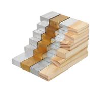 GETAJGHSD Rectangular Density Block Set 24Pcs - Mixed Material Physics Blocks for Science Lab Measurement and Homeschool Science Education