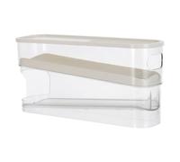 GETAJGHSD Refrigerator Egg Dispenser Holder with Tiered Design and Visibility Easy to Clean White Pp Egg Organizer Tray for Kitchen and Fridge Storage
