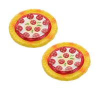 GETAJGHSD Refrigerator Magnets Made of Resin and Magnet Convenient to Paste 2pcs and Unique Pizza Shaped and Not Easy to Break Fridge Decor for Home and Office Decorations