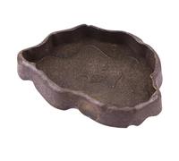 GETAJGHSD Reptile Feeding Bowl Resin Coffee with Convenient Design for Fresh and Green Food Suitable for Frogs and Small Pets