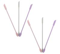 GETAJGHSD Reptile Feeding Spoon Set Pet Feeding Tool 6pcs with Long Handle Silicone Scooping Spoons Easy to Clean for Small Animals and Dogs for Terrarium Setup and Professional Breeding