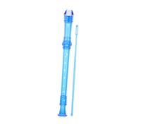 GETAJGHSD Resin Clarinet for Beginners Blue Student Soprano Recorder Smooth Finish Musical Instrument for Learning and Early Education Gifts