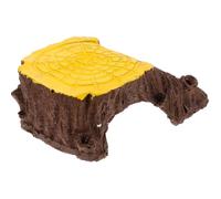 GETAJGHSD Resin Turtle Basking Platform Terrarium Decor Reptile Cave Hideout Aquarium Ramp Multi-functional Rest Stand for Turtles Frogs Lizards Tortoises Safe Hide and Easy Installation