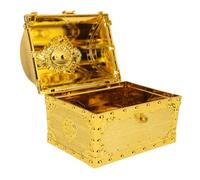 GETAJGHSD Retro Pirate Treasure Chest for Large Vintage Style Storage Box with Ample Space for Gems Coins and Plastic Keepsake Organizer for Classroom and Creative Roleplay