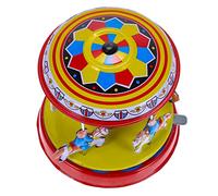 GETAJGHSD Retro Wind-up Carousel Toy for Boys and Girls Educational Plaything Spinning Toy Carousels for Boy Girl