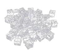 GETAJGHSD Reusable Acrylic Fake Ice Cubes 10mm Plastic Artificial Ice Cube Photography Props Decorative Vase Filler 200pcs for Bar and Party Use