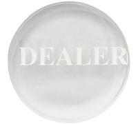 GETAJGHSD Reusable crystal game dealer button, wear-resistant and compact poker accessory ideal for tournaments and Texas Hold'em events