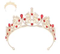 GETAJGHSD Rhinestone Queen Crown Headband for Women, Comfortable Alloy and Crystal Crown with Unique Princess Design, Versatile Use for Birthday Parties and Weddings