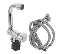 GETAJGHSD Rv Kitchen Faucet with Leakproof Technology and 360 Degree Rotation, Copper and Plastic Dual Temperature Sink Tap for Campers, Motorhomes, Travel Trailers and Boats Random Color