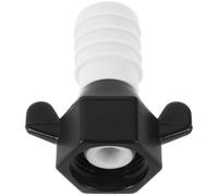GETAJGHSD Rv Water Pump Adapter with Barb Straight Swivel Connector, Plastic Size Conversion Fitting for Submersible Pump, Compatible with Rv Plumbing Toolkit, Black and White