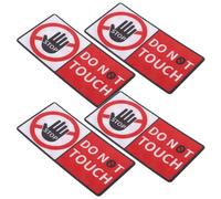 GETAJGHSD Safety Warning Decals 4Pcs Do Not Touch Stickers for Toolboxes and Electronic Devices Self-Adhesive Labels for Hazardous Area Caution