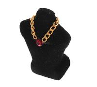 GETAJGHSD Scale Miniature Dollhouse Necklace Mannequin Holder Realistic Black Jewelry Display Stand for Dollhouse Micro Layout Educational Organizer Enhancing Spatial Planning and Aesthetic