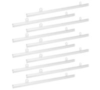 GETAJGHSD Scroll Poster Frame Hangers 10Pcs PVC Rail Bars 30Cm with Clips for Exhibition Mall Supermarket Walls