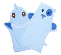 GETAJGHSD Shower Gloves 2Pcs Bath Mittens Lightweight Cotton Material, Cute Animal Pattern for Newborn Skin Care and Bath Time