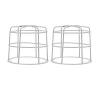 GETAJGHSD Signal Light Guard Protective Wire Mesh Cage 2Pcs for School Bus Warning Lights Hollow Design Small Industrial Iron Lamp Shade Holder Replacement
