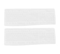 GETAJGHSD Silicone Cover 2pcs Keyboard Protective Film Compatible with MK270, Transparent, Water & Dust Resistant, Suitable for Office and Study