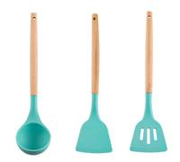 GETAJGHSD Silicone Kitchen Utensils in Green Including Spatula and Spoon Ladle with Hanging Hole Design and Easy to Clean Features, Cooking Utensil Set for Everyday Kitchen Use