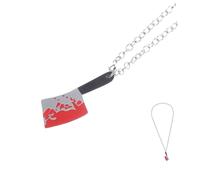 GETAJGHSD Simulation Knife Necklace Bloody Cutter Pendant for Night Club Stylish Clavicle Chain Accessory Creative Design for Festival Wear