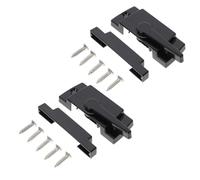 GETAJGHSD Sliding Window Sash Locks with Steel and Plastic, 2 Sets, Right Side Mounting Base, Suitable for Upvc Window Security and Anti-Theft