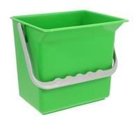 GETAJGHSD Small Rectangular Plastic Mop Bucket with Spout and Handle, Light Green Cleaning Supplies Pail for Car Window Washing and Vehicle Waste Collection
