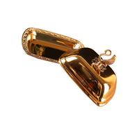 GETAJGHSD Snacks Container Fruit Dessert Plate 7.47x5.50x4.91inch Stainless Steel Break Resistance Safe to Use with Lid European Style Decorative for Living Room Scene Decoration