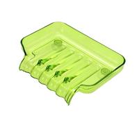 GETAJGHSD Soap Dish Small Things Storage for Bathroom Green with Two Suckers Plastic, Strong Bearing Strength and Space-saving Design, Suction Soap Holder Suitable for Shower