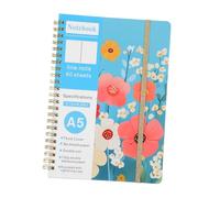 GETAJGHSD Spiral Notebook with Floral Cover Lined Journal Planner for Organized Writing Smooth Page Turning Binding Compact and Portable for Home Office and Business Meetings