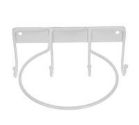 GETAJGHSD Sports Ball Rack with Hooks, Iron Construction and Load Bearing Capacity, Self-Adhesive Wall Mount for Garage or School Storage, White Football Holder Style