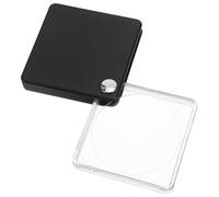GETAJGHSD Square Folding Pocket Magnifier for Watches and Collectors Mini Portable Handheld Loupe with Stable Structure for Reading Soldering Jewelry Repair Science Coins and Hobby Use
