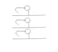 GETAJGHSD Stainless Steel BBQ Pork Rings Meat Hooks 2Pcs Practical Grill Hooks for Roasting Sausages and Chicken Drumsticks Heavy Duty Barbecue Tools