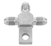 GETAJGHSD Stainless Steel Brake Hose Fitting Adapter An3-3an Male Line Fitting Quick Installation Reliable Compatibility Brake Calipers in Silver