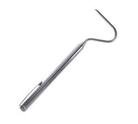 GETAJGHSD Stainless Steel Retractable Snake Hook 68cm Silver Reptile Tool | Duckbill Head, Telescopic Shaft, Easy to Carry, for Wild Catching and Handling Snakes