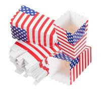 GETAJGHSD Stars and Stripes Popcorn Boxes 36Pcs Snack Containers for Birthday Parties and Independence Day Events